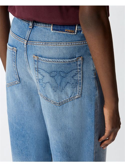 Jeans balloon fit con scoloriture PINKO | 103857A341/PJF